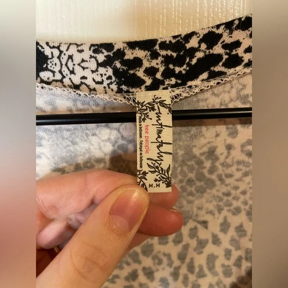 Free People Gotcha Bodysuit in Snakeskin & Leopard Print Size Medium - Picture 4 of 9